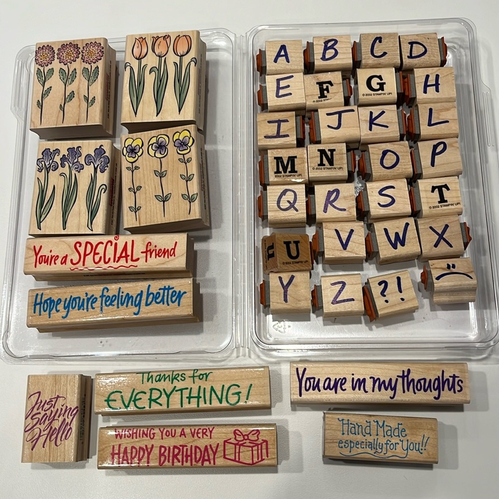 Rubber stamps various brands